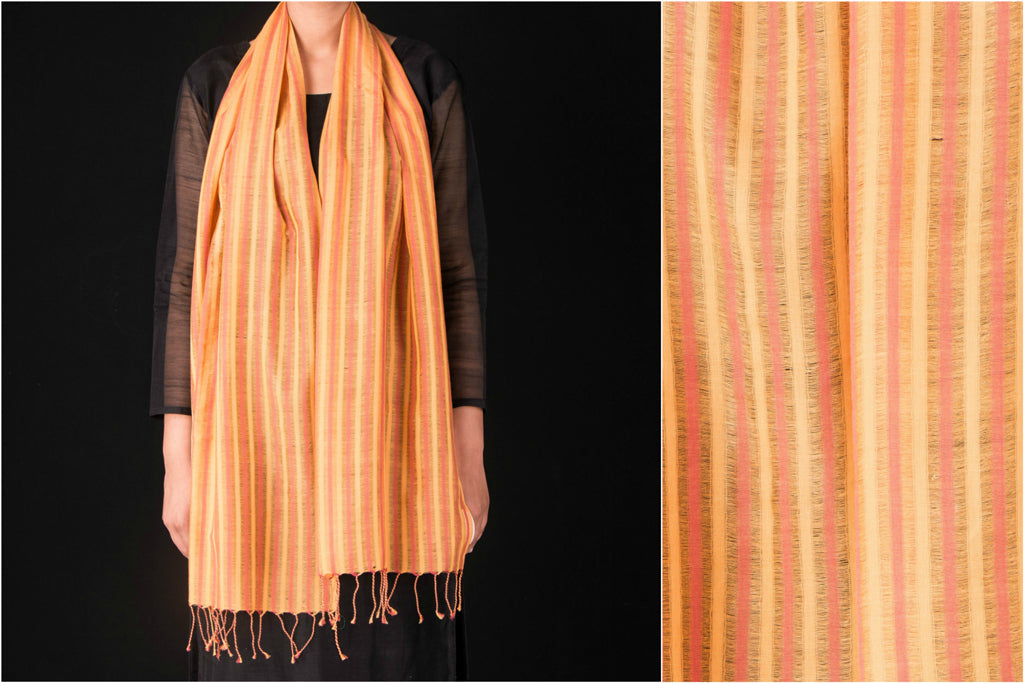 Handwoven Cotton Stole from Nadia