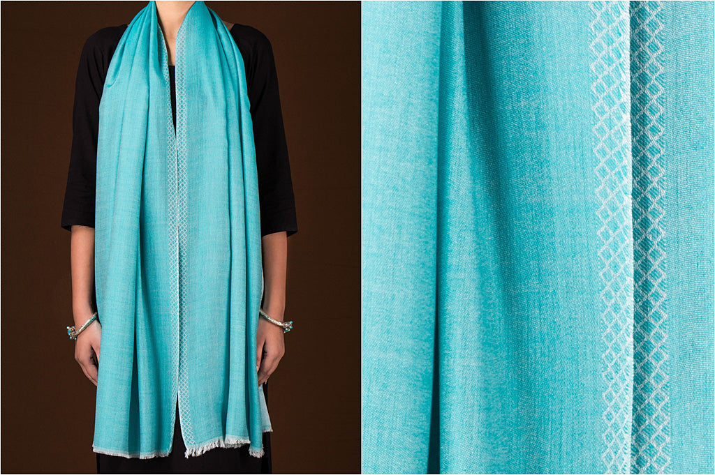Farrukhabad Modal Silk Reversible Handloom Stole