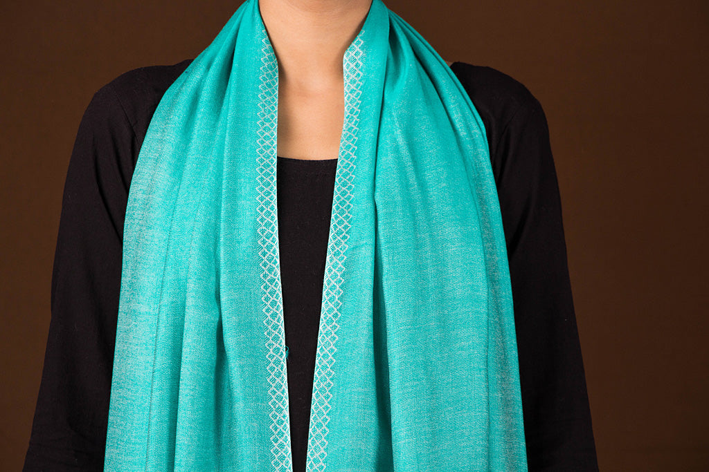 Farrukhabad Modal Silk Reversible Handloom Stole