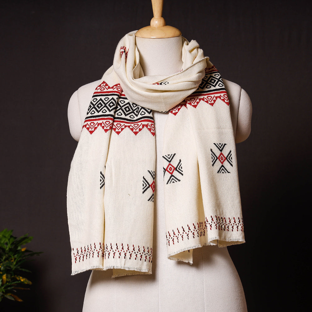 Tribal Toda Hand Embroidery Stole