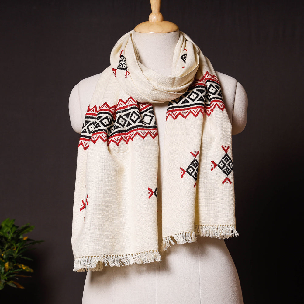 Tribal Toda Hand Embroidery Stole