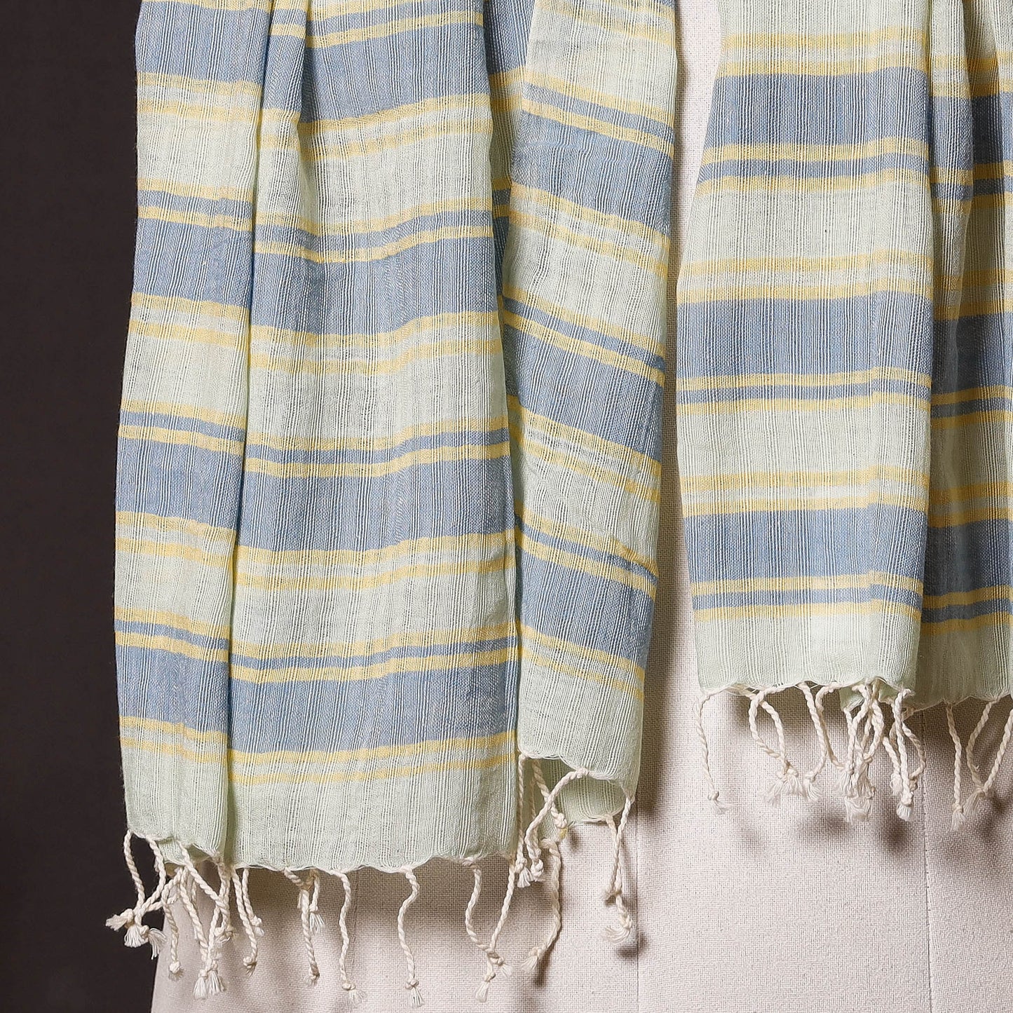 Handwoven Cotton Stole from Nadia