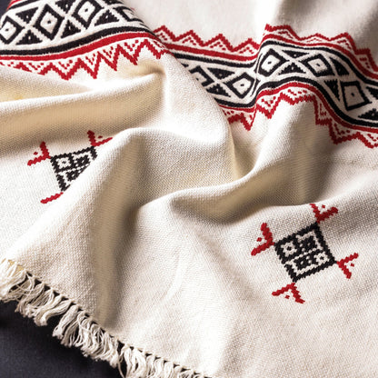 Tribal Toda Hand Embroidery Stole